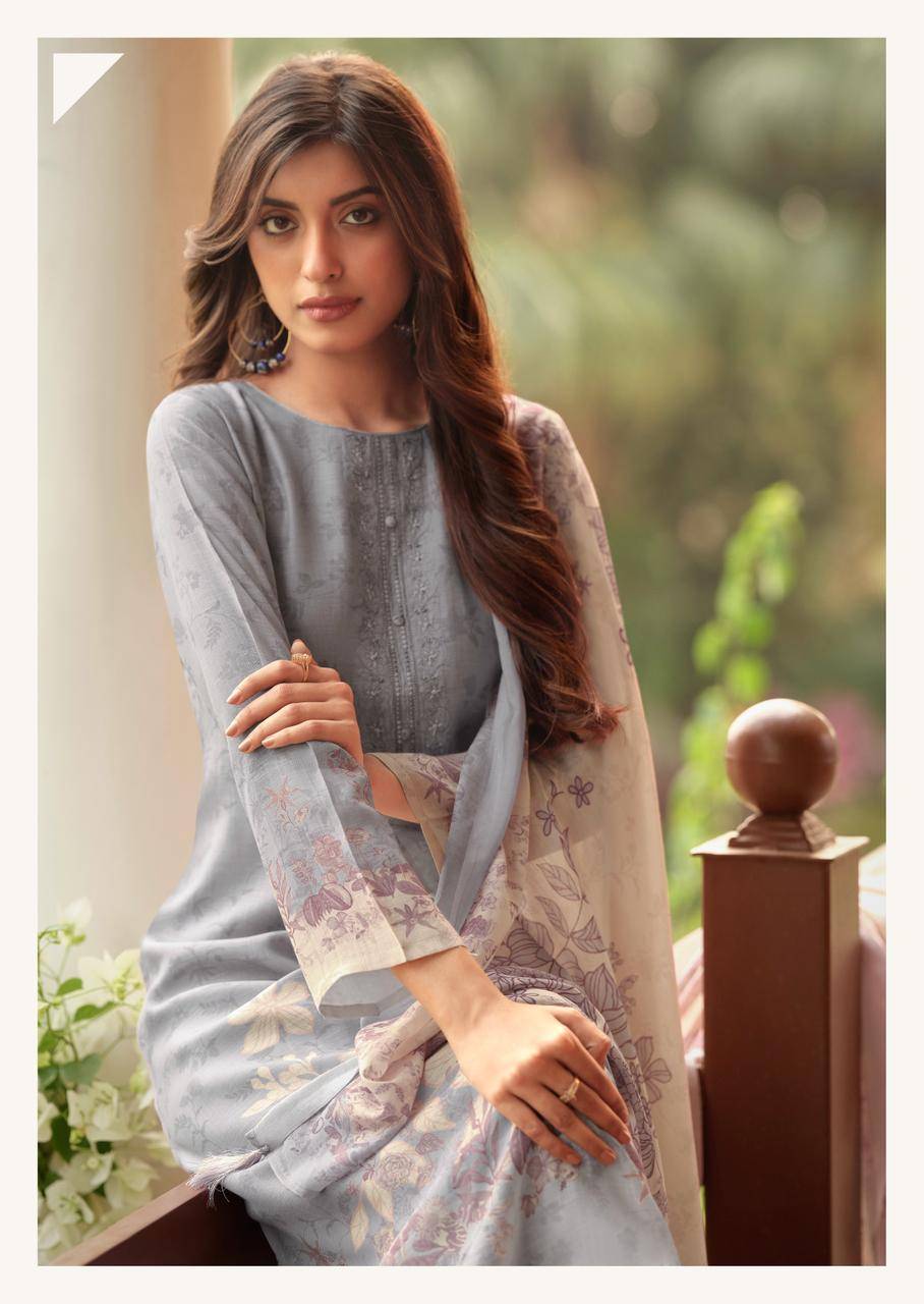 SAFIRA By SANNA Fashion 11149 TO 11154 series Beautiful Festive Suits Stylish PURE HAMP LINEN PRINTED Dresses At Wholesale Price